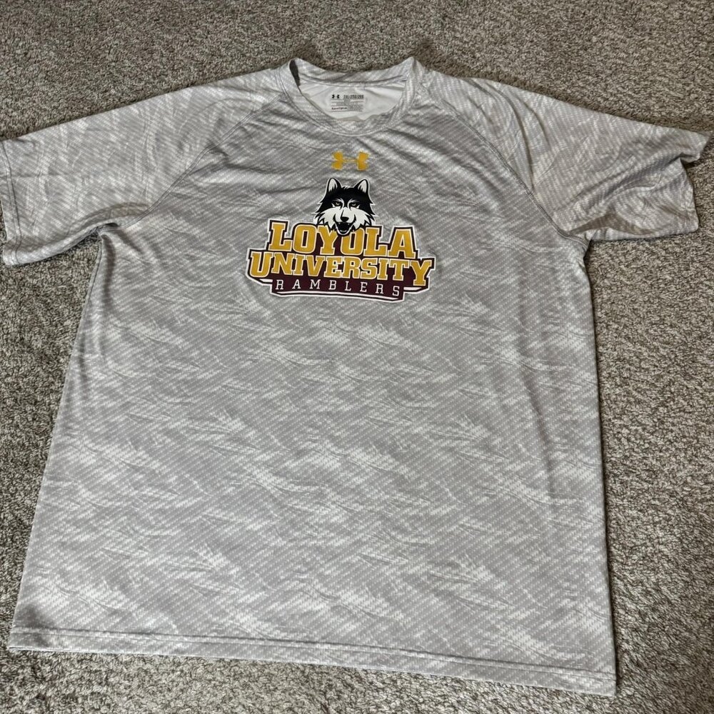 Loyola University Ramblers Shirt Mens 2XL Gray NCAA Basketball Under Armour